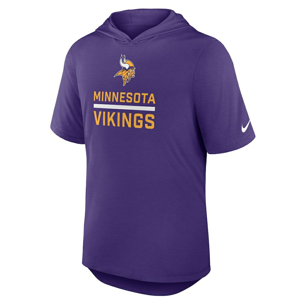 Nike Minnesota Vikings Lockup Tri-Blend Hoodie T-Shirt Purple