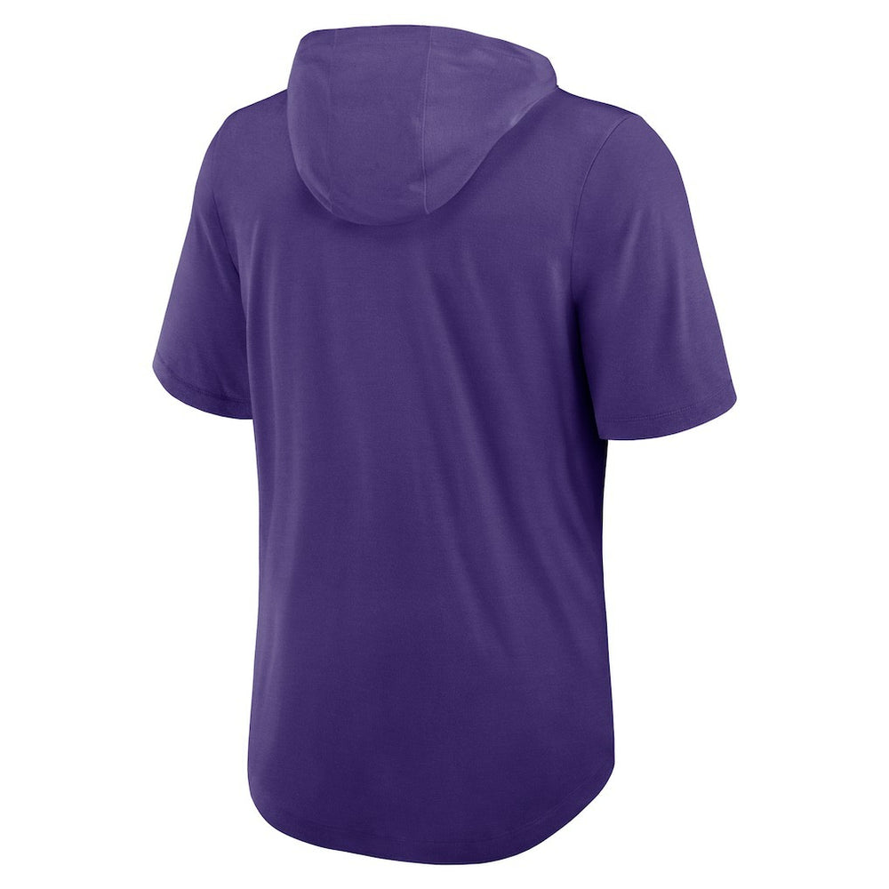 Nike Minnesota Vikings Lockup Tri-Blend Hoodie T-Shirt Purple