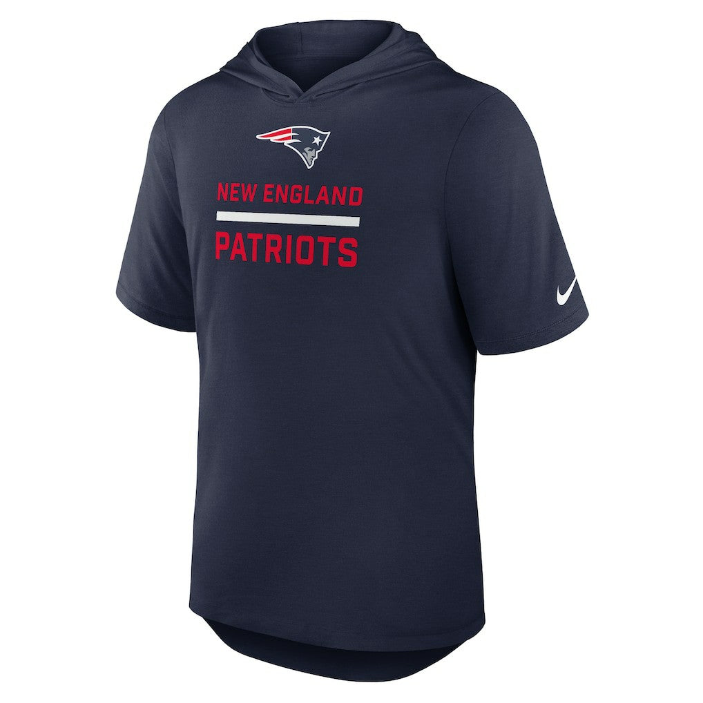 Nike New England Patriots Lockup Tri-Blend Hoodie T-Shirt Navy