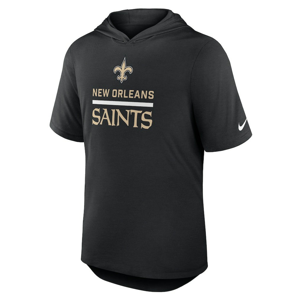 Nike New Orleans Saints Lockup Tri-Blend Hoodie T-Shirt Black