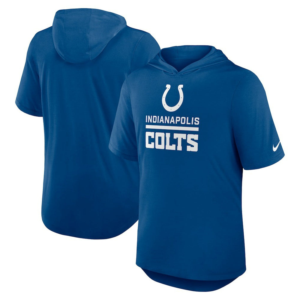 Nike Indianapolis Colts Lockup Tri-Blend Hoodie T-Shirt Royal
