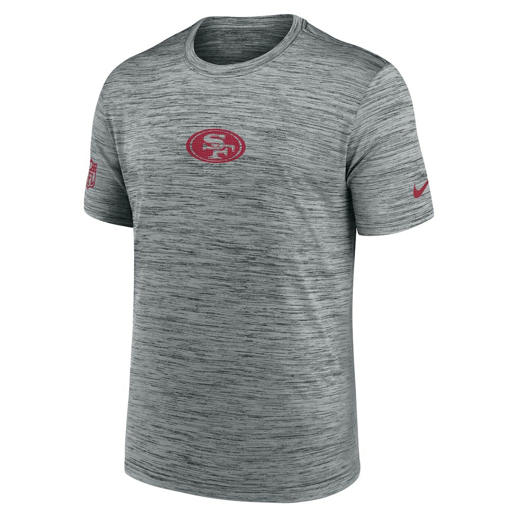 Nike San Francisco 49ers Sideline Velocity Dri-FIT T-Shirt - Gray