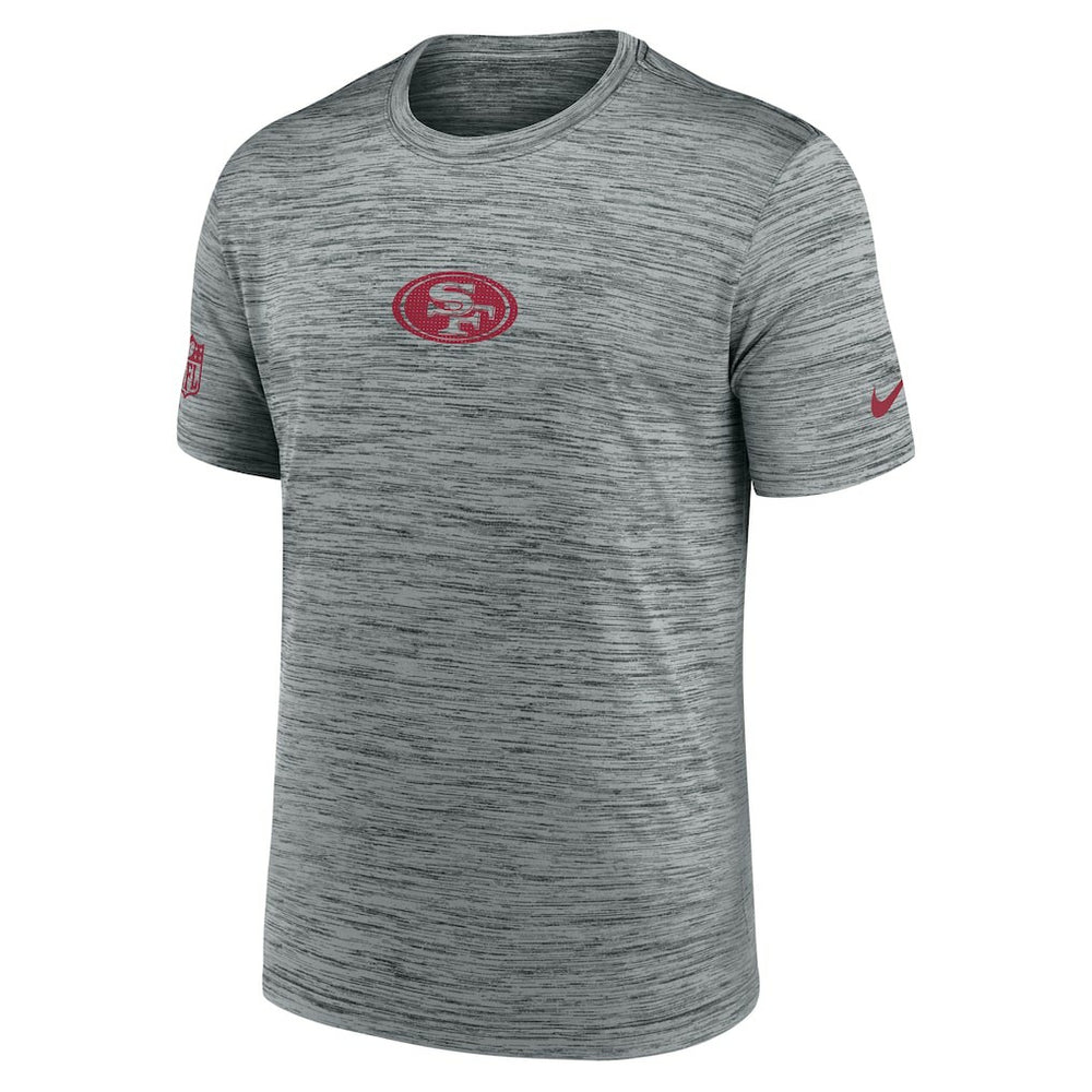 Nike San Francisco 49ers Sideline Velocity Dri-FIT T-Shirt - Gray