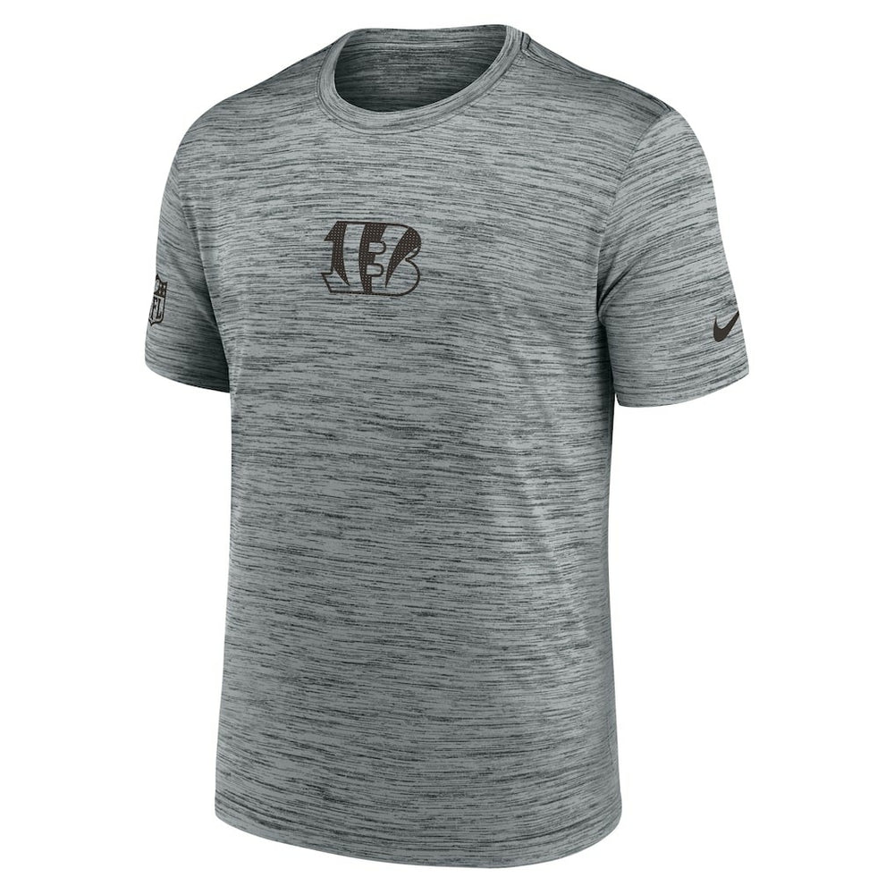 Nike Cincinnati Bengals Sideline Velocity Dri-FIT T-Shirt - Gray