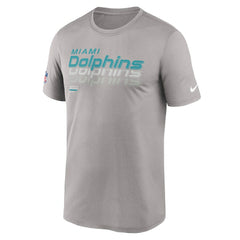 Nike Miami Dolphins Sideline Legend Dri-FIT T-Shirt Gray