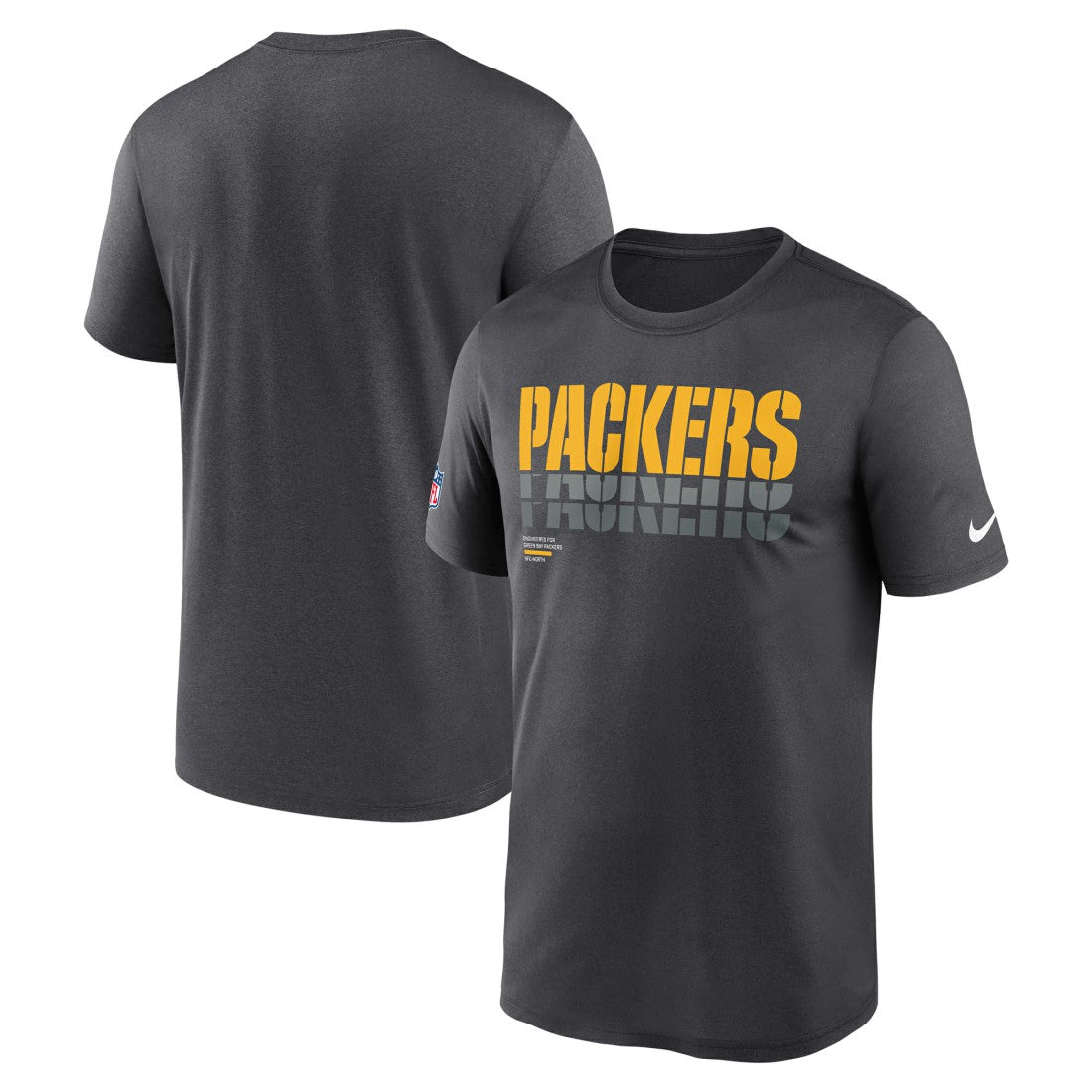Nike Green Bay Packers Sideline Legend Dri-FIT T-Shirt Charcoal