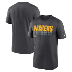 Nike Green Bay Packers Sideline Legend Dri-FIT T-Shirt Charcoal