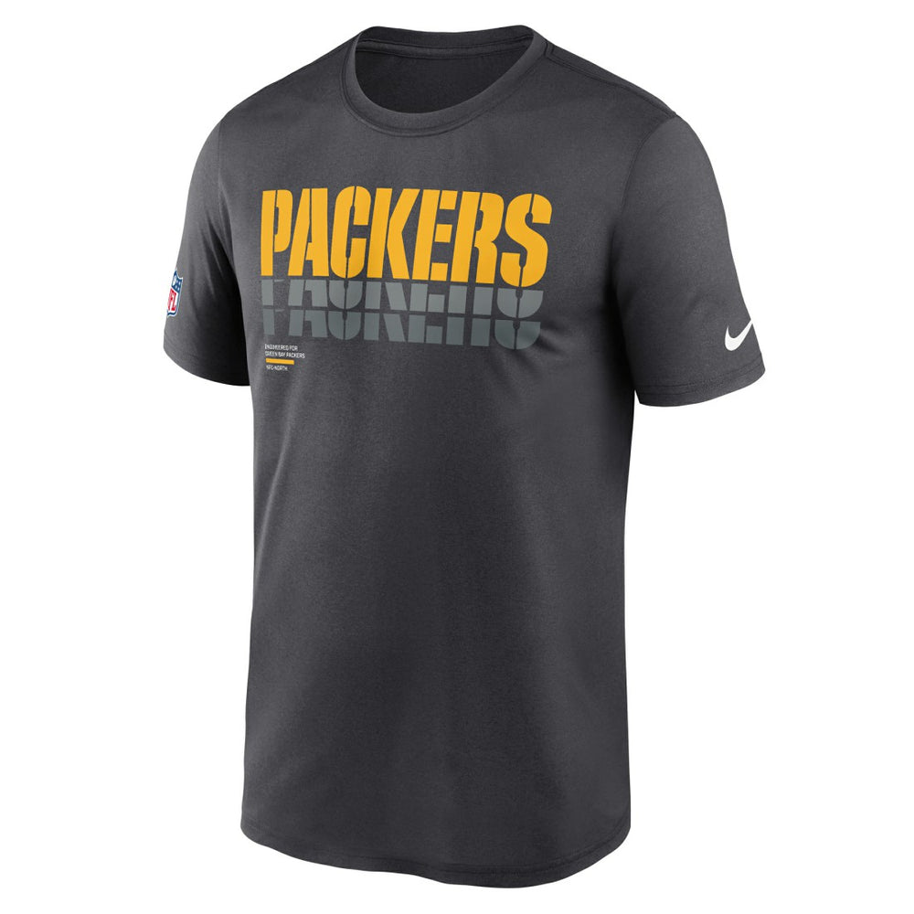 Nike Green Bay Packers Sideline Legend Dri-FIT T-Shirt Charcoal
