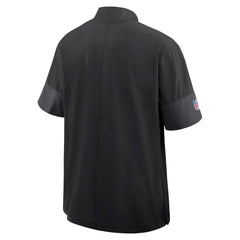 Nike San Francisco 49ers Sideline Short Sleeve Quarter-Zip Dri-FIT Coach Jacket Black
