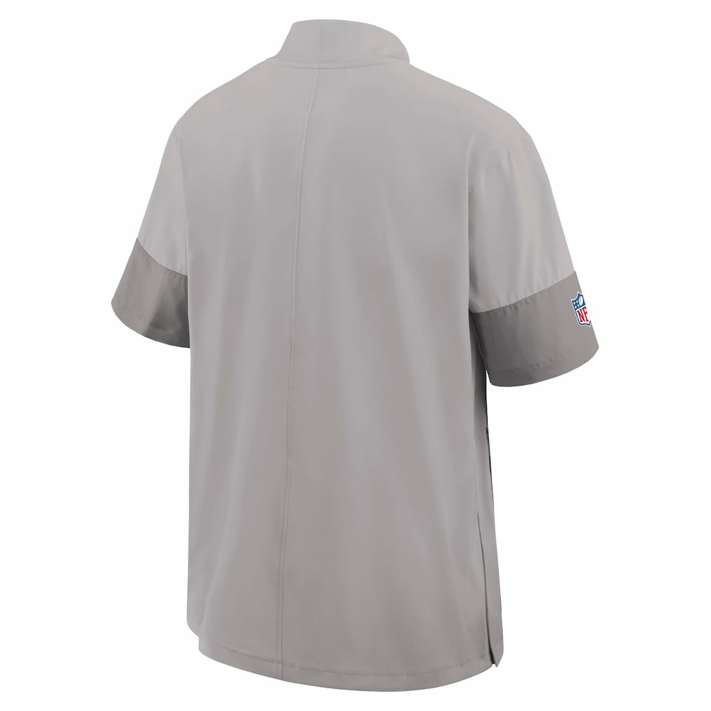 Nike Miami Dolphins Sideline Short Sleeve Quarter-Zip Dri-FIT Coach Jacket Gray