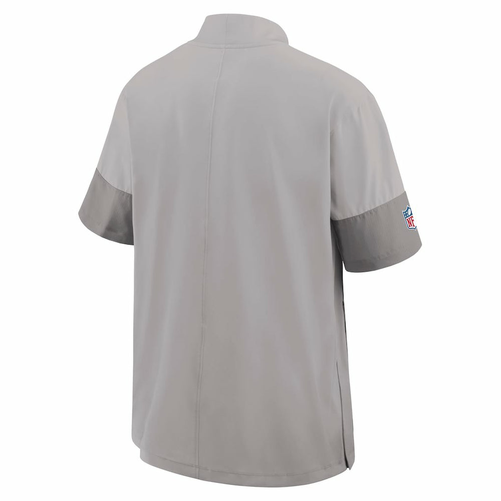 Nike Miami Dolphins Sideline Short Sleeve Quarter-Zip Dri-FIT Coach Jacket Gray