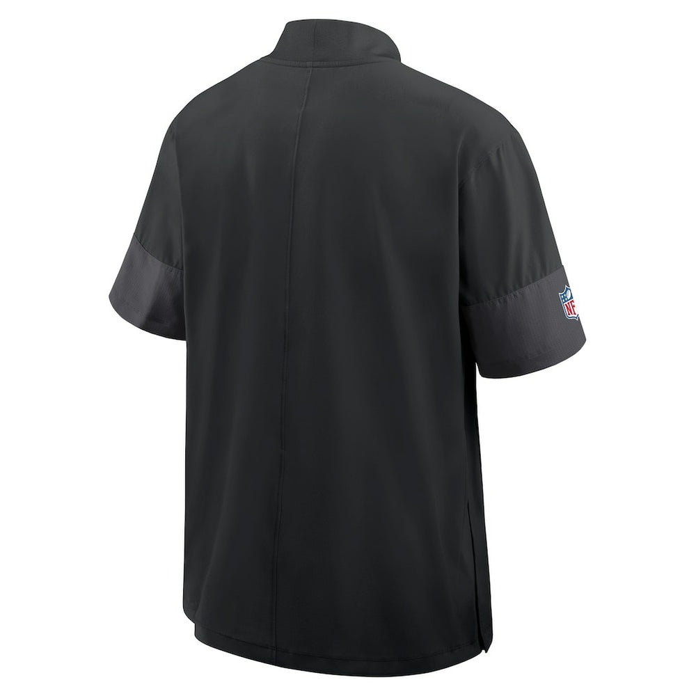 Nike Minnesota Vikings Sideline Short Sleeve Quarter-Zip Dri-FIT Coach Jacket Black