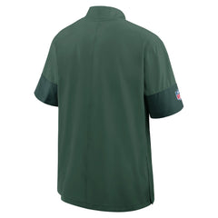 Nike Green Bay Packers Sideline Short Sleeve Quarter-Zip Dri-FIT Coach Jacket Green