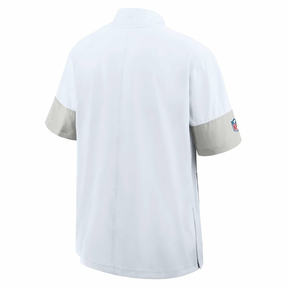 Nike Buffalo Bills Sideline Short Sleeve Quarter-Zip Dri-FIT Coach Jacket White