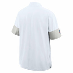 Nike Buffalo Bills Sideline Short Sleeve Quarter-Zip Dri-FIT Coach Jacket White