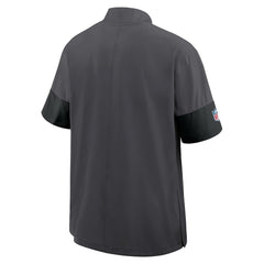 Nike Cleveland Browns Sideline Short Sleeve Quarter-Zip Dri-FIT Coach Jacket Anthracite