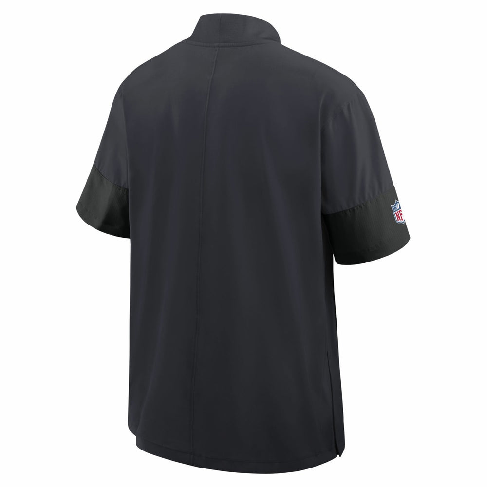 Nike Houston Texans Sideline Short Sleeve Quarter-Zip Dri-FIT Coach Jacket Navy
