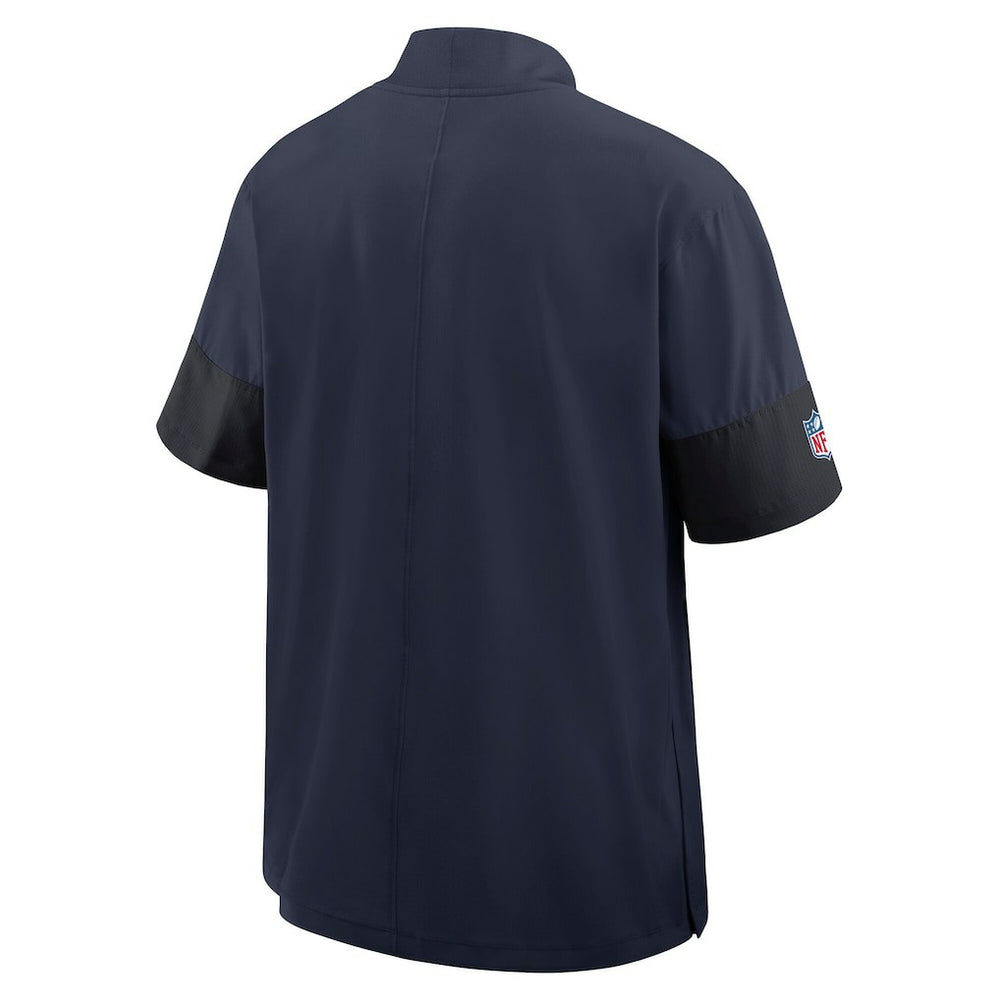 Nike Dallas Cowboys Sideline Short Sleeve Quarter-Zip Dri-FIT Coach Jacket Navy