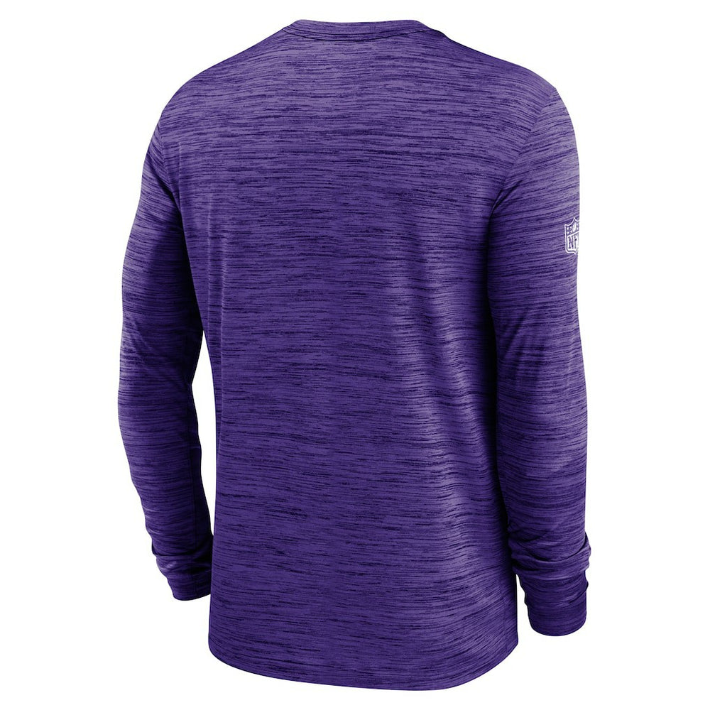 Nike Baltimore Ravens Sideline Velocity Performance Long Sleeve T-Shirt - Purple