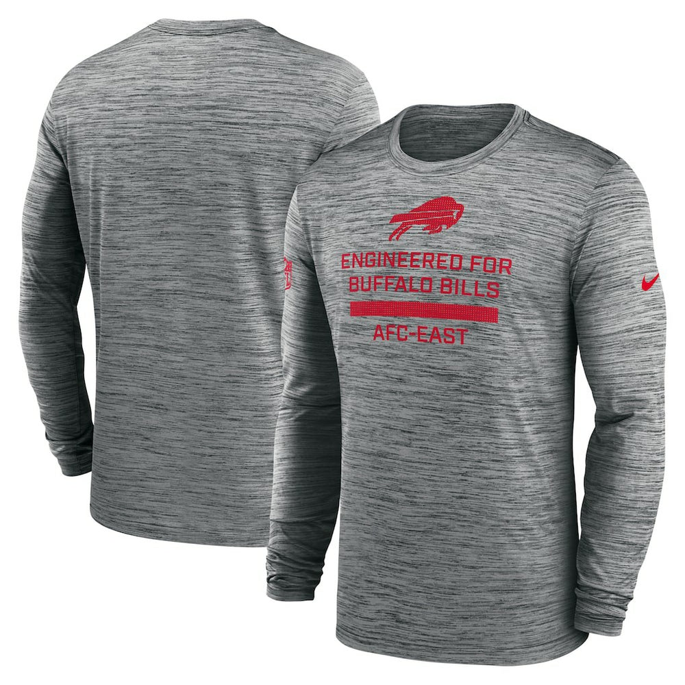 Nike Buffalo Bills Sideline Velocity Performance Long Sleeve T-Shirt - Gray