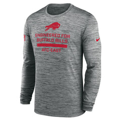 Nike Buffalo Bills Sideline Velocity Performance Long Sleeve T-Shirt - Gray