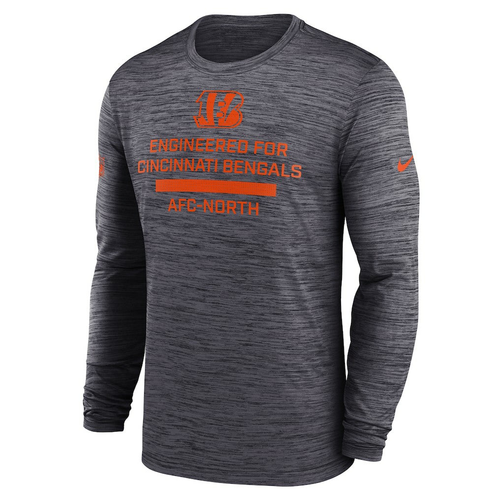 Nike Cincinnati Bengals Sideline Velocity Performance Long Sleeve T-Shirt - Black