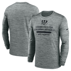 Nike Cincinnati Bengals Sideline Velocity Performance Long Sleeve T-Shirt - Gray