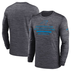 Nike Carolina Panthers Sideline Velocity Performance Long Sleeve T-Shirt - Black