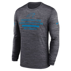 Nike Carolina Panthers Sideline Velocity Performance Long Sleeve T-Shirt - Black