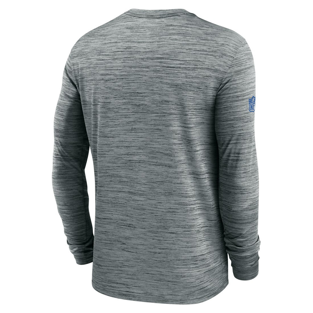 Nike Detroit Lions Sideline Velocity Performance Long Sleeve T-Shirt - Gray