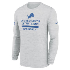 Nike Detroit Lions Sideline Velocity Performance Long Sleeve T-Shirt - Ash