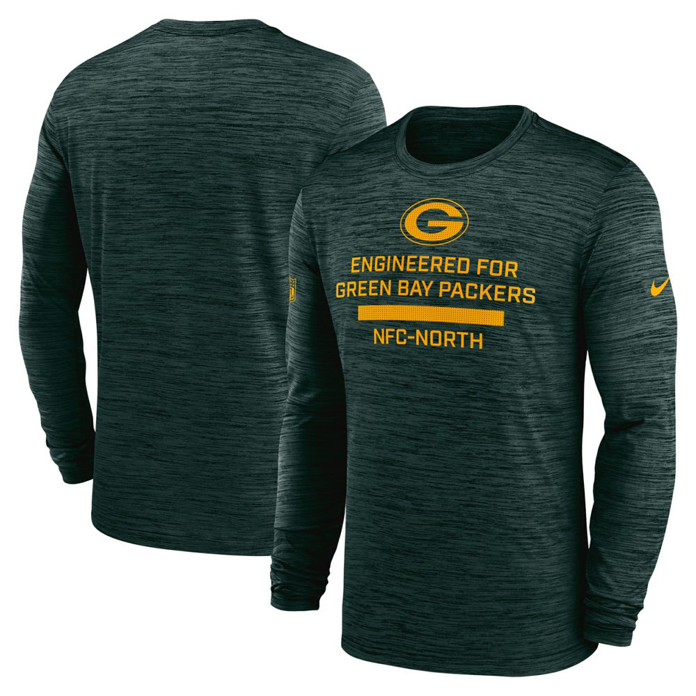 Nike Green Bay Packers Sideline Velocity Performance Long Sleeve T-Shirt - Green
