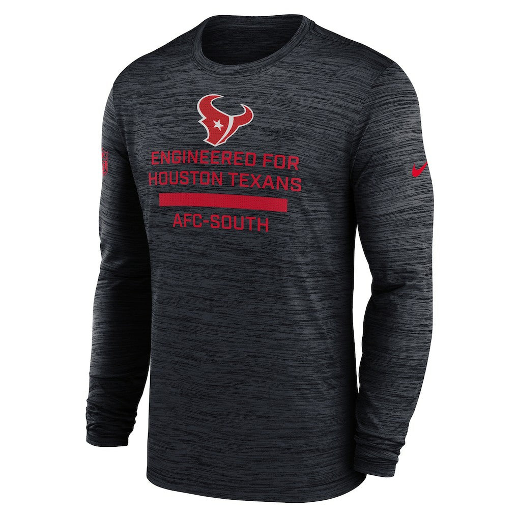 Nike Houston Texans Sideline Velocity Performance Long Sleeve T-Shirt - Navy