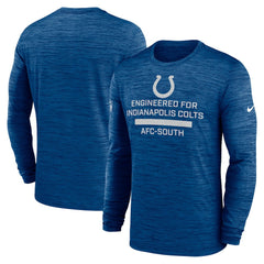 Nike Indianapolis Colts Sideline Velocity Performance Long Sleeve T-Shirt - Royal