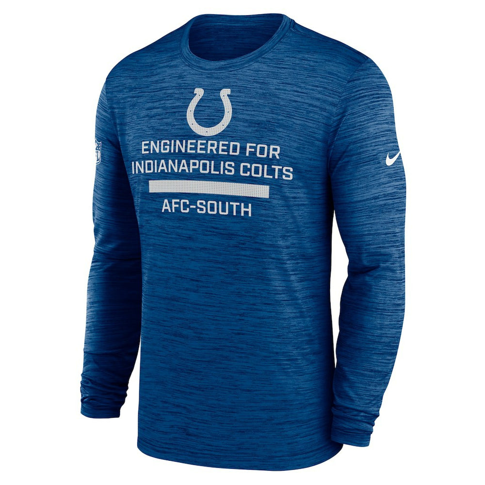 Nike Indianapolis Colts Sideline Velocity Performance Long Sleeve T-Shirt - Royal