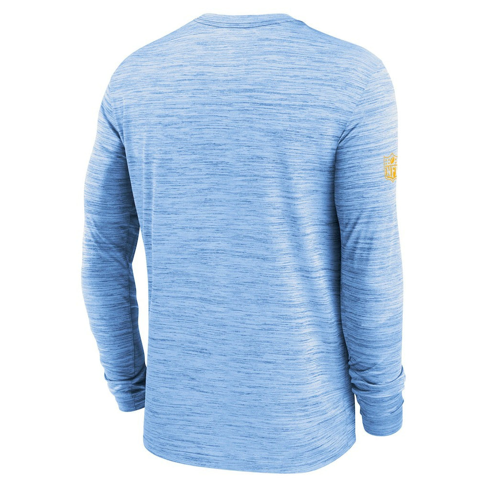 Nike Los Angeles Chargers Sideline Velocity Performance Long Sleeve T-Shirt - Powder Blue