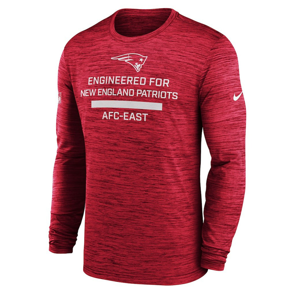 Nike New England Patriots Sideline Velocity Performance Long Sleeve T-Shirt - Red