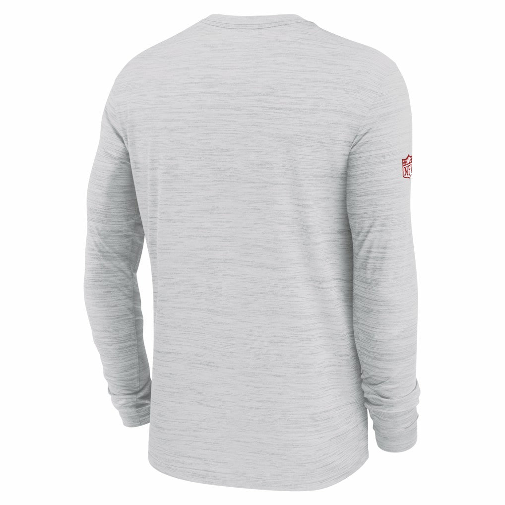 Nike Kansas City Chiefs Sideline Velocity Performance Long Sleeve T-Shirt - Ash