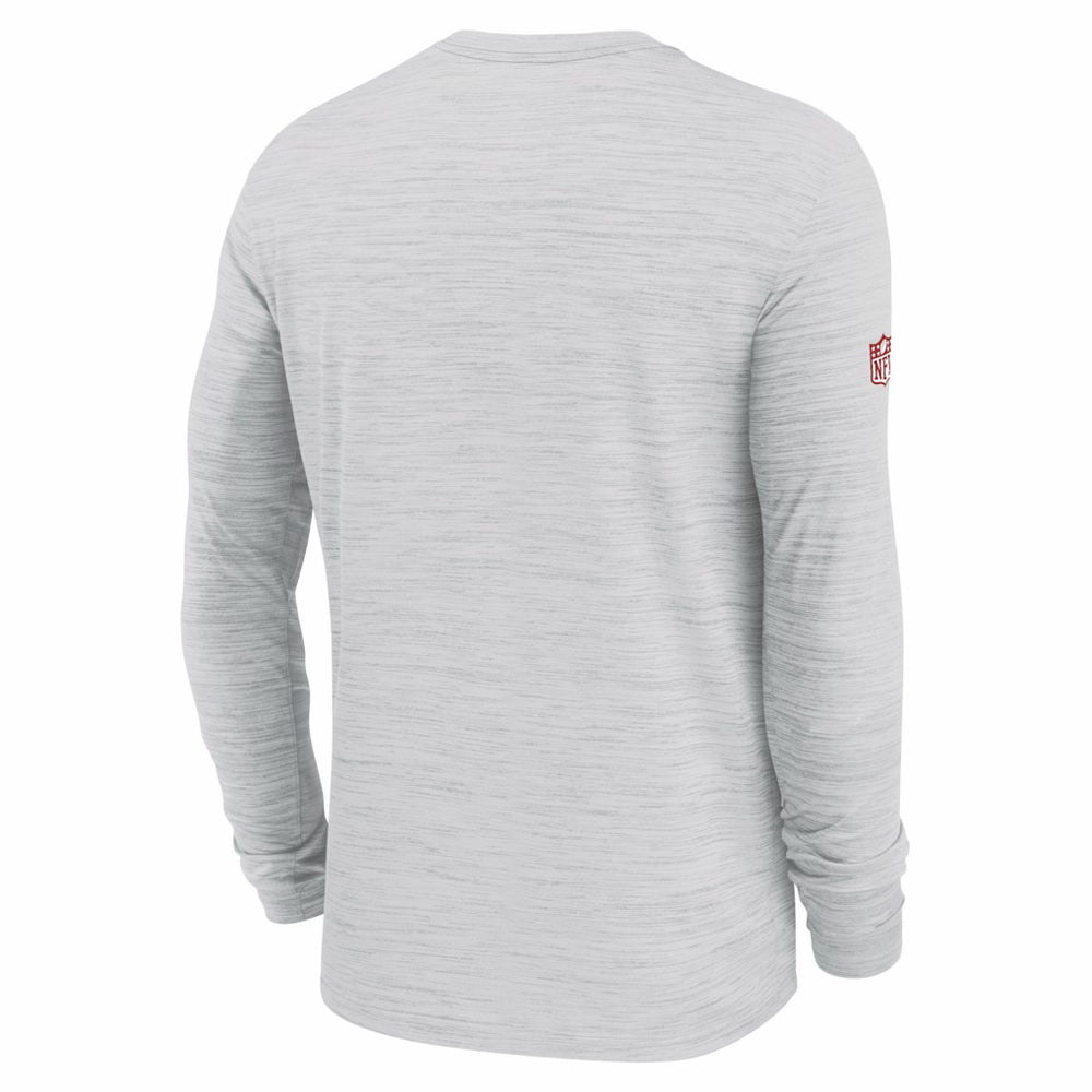 Nike Kansas City Chiefs Sideline Velocity Performance Long Sleeve T-Shirt - Ash