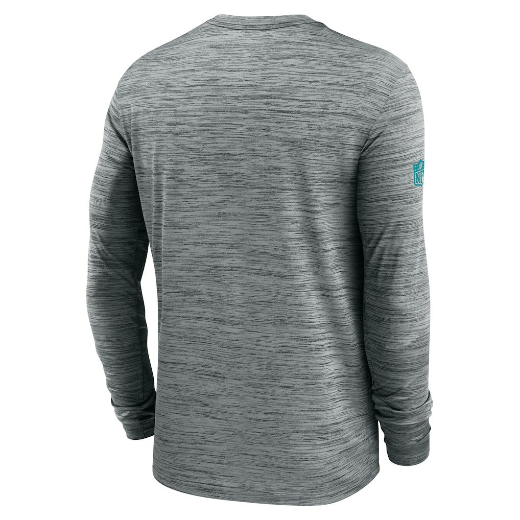Nike Miami Dolphins Sideline Velocity Performance Long Sleeve T-Shirt - Gray