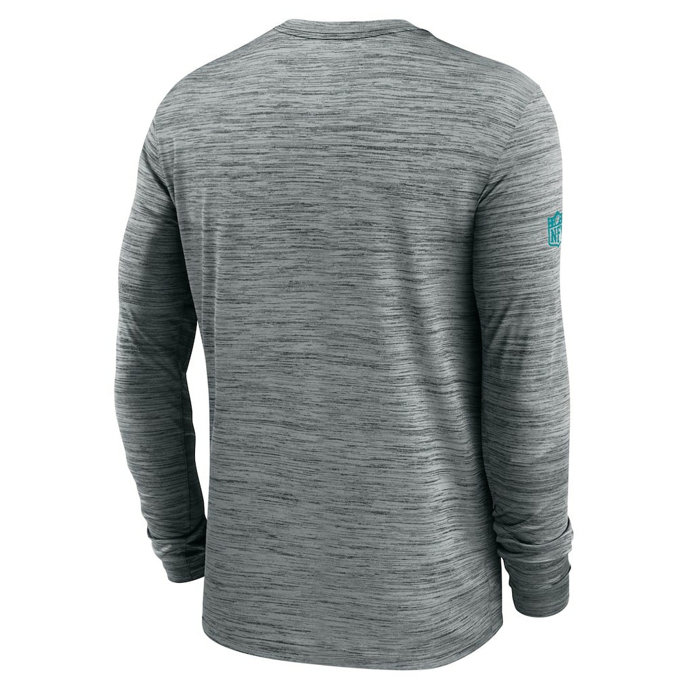 Nike Miami Dolphins Sideline Velocity Performance Long Sleeve T-Shirt - Gray