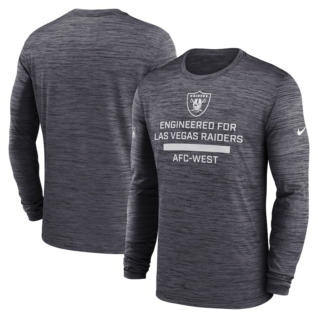 Nike Las Vegas Raiders Sideline Velocity Performance Long Sleeve T-Shirt - Black