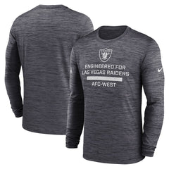 Nike Las Vegas Raiders Sideline Velocity Performance Long Sleeve T-Shirt - Black