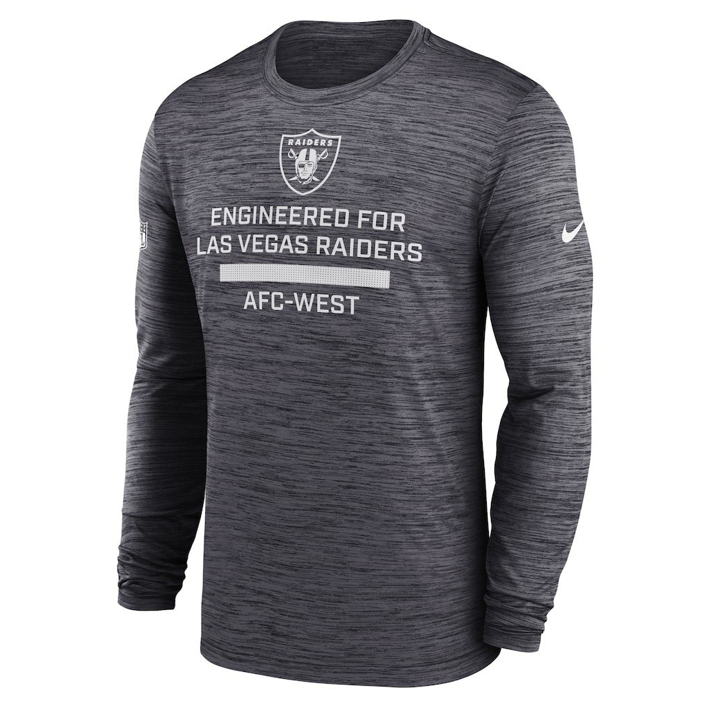 Nike Las Vegas Raiders Sideline Velocity Performance Long Sleeve T-Shirt - Black
