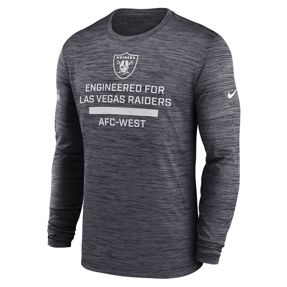 Nike Las Vegas Raiders Sideline Velocity Performance Long Sleeve T-Shirt - Black