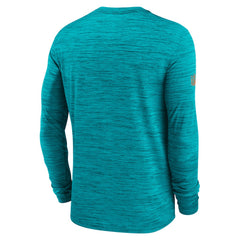 Nike Miami Dolphins Sideline Velocity Performance Long Sleeve T-Shirt - Aqua