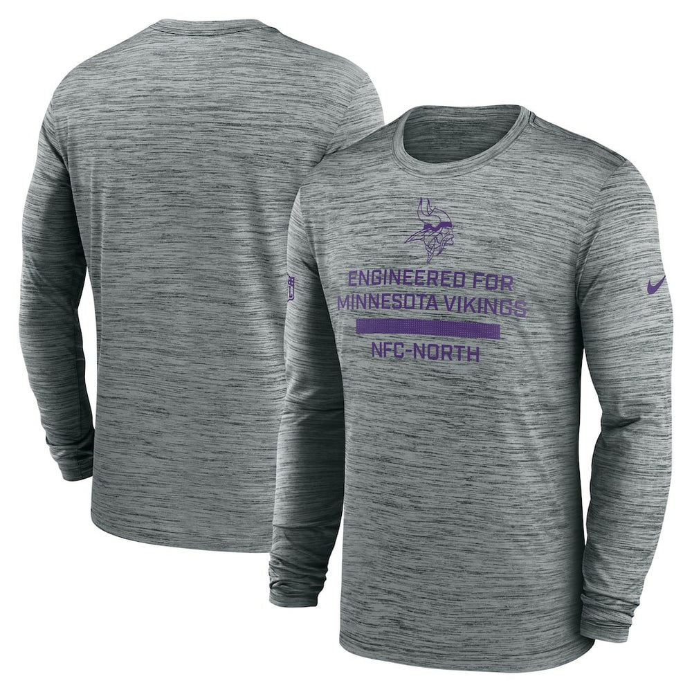 Nike Minnesota Vikings Sideline Velocity Performance Long Sleeve T-Shirt - Gray