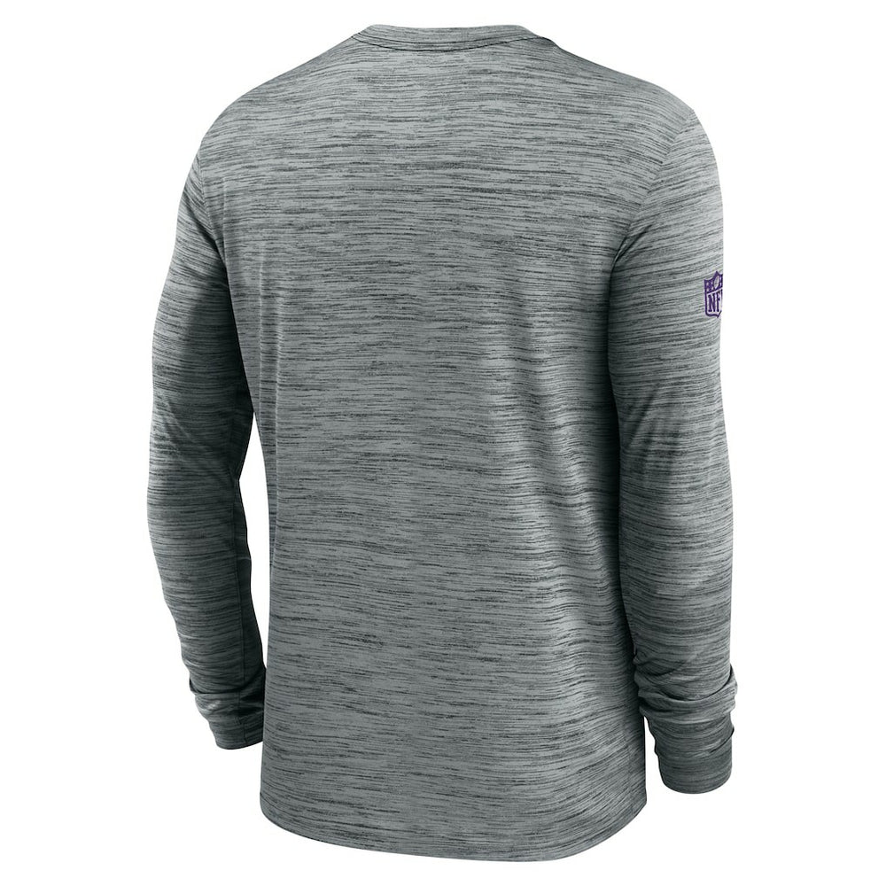 Nike Minnesota Vikings Sideline Velocity Performance Long Sleeve T-Shirt - Gray