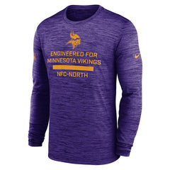 Nike Minnesota Vikings Sideline Velocity Performance Long Sleeve T-Shirt - Purple
