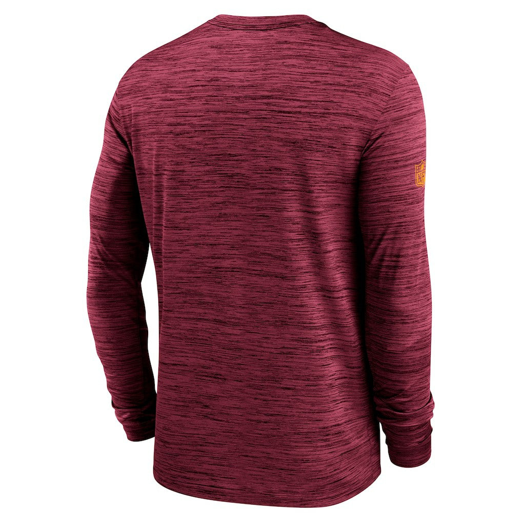 Nike Washington Commanders Sideline Velocity Performance Long Sleeve T-Shirt - Burgundy